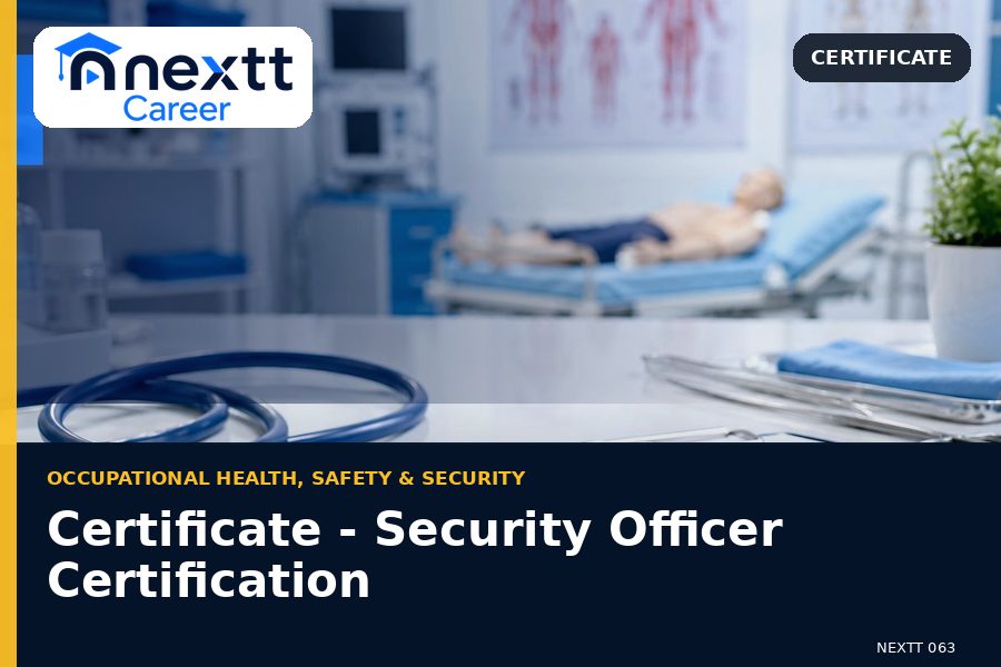 Certificate - Security Officer Certification