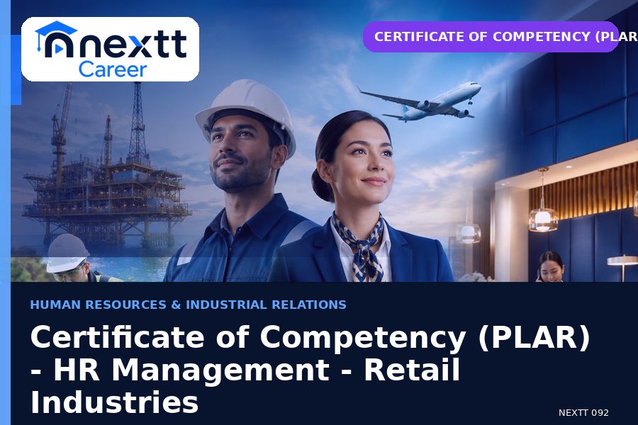 Certificate of Competency (PLAR) - HR Management - Retail Industries