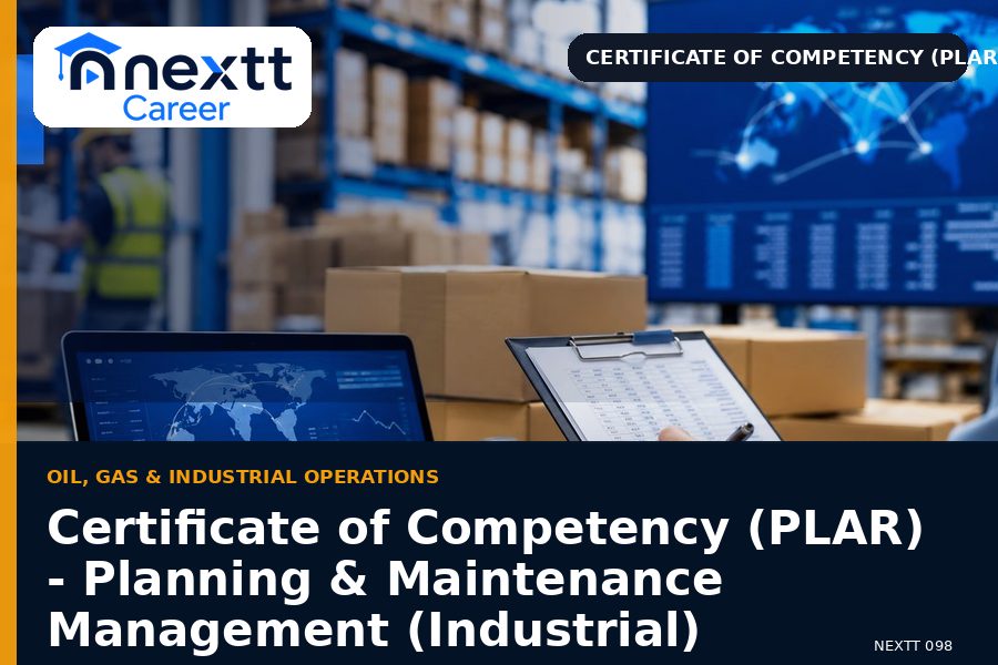 Certificate of Competency (PLAR) - Planning & Maintenance Management (Industrial)