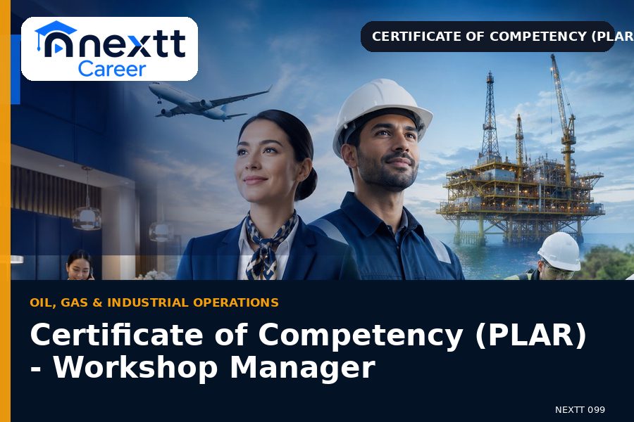 Certificate of Competency (PLAR) - Workshop Manager
