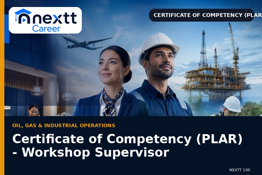 Certificate of Competency (PLAR) - Workshop Supervisor
